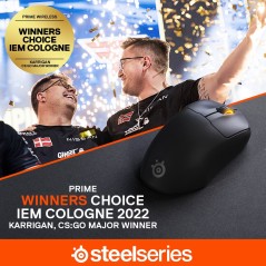 SteelSeries Prime Mini Wireless Optical Mouse - Sleek Black Design for Ultimate Gaming Performance